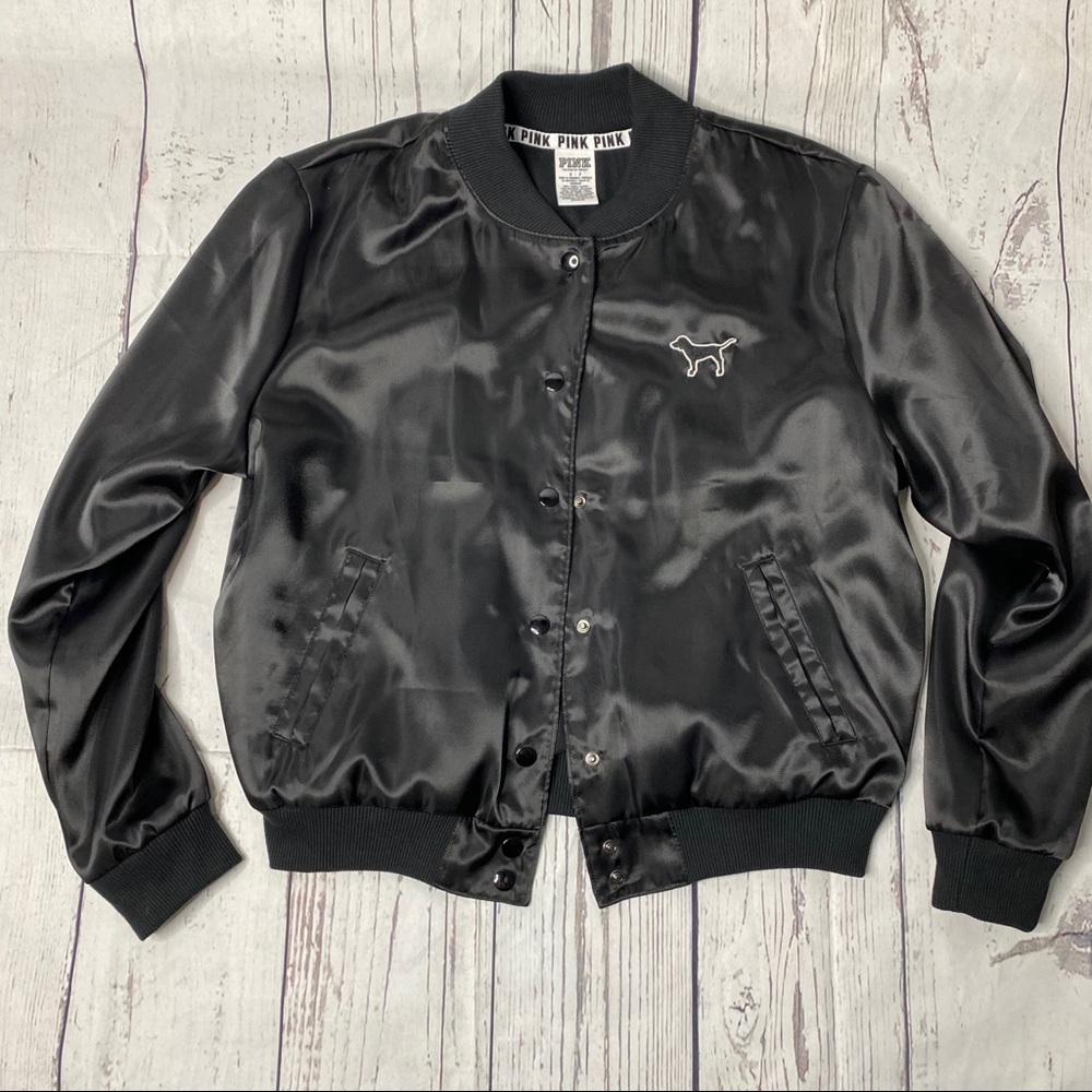 Pink Victoria’s Secret varsity jacket - Picture 2 of 4